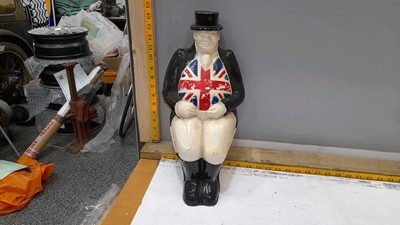 Lot 499 - JOHN BULL PLASTIC  SITTING MAN 17"