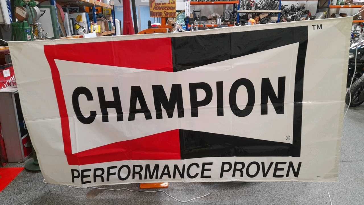 Lot 287 - CHAMPION BANNER 95" X 48"