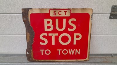 Lot 423 - ENAMEL BUS STOP SIGN