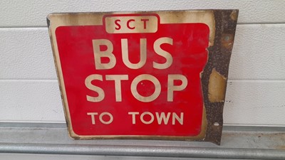 Lot 423 - ENAMEL BUS STOP SIGN