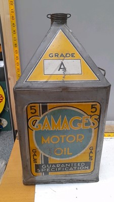 Lot 125 - GRAMAGED MOTOR OIL 5 GALLON CAN