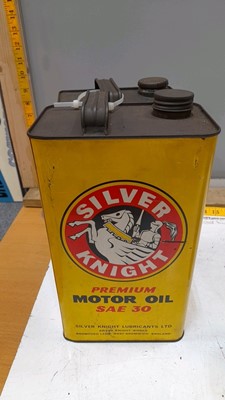 Lot 133 - 2X 5 L MOTOR OIL TINS AND 1X QUART TIN