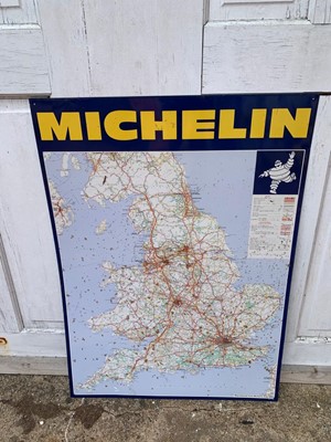 Lot 81 - MICHELIN MAP OF UK TIN SIGN  25" X 34"