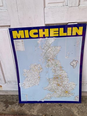 Lot 109 - MICHELIN MAP OF UK AND IRELAND TIN SIGN ( JAN 92) 29" X 34"