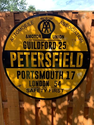 Lot 223 - AA ROUND SIGN OF PETERSFIELD  27" DIA