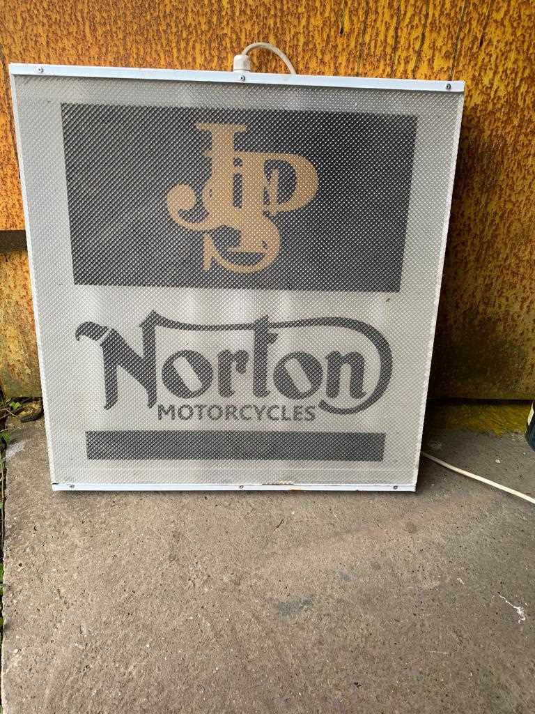Lot 515 - JPS NORTON MOTORCYCLES LIGHT UP SIGN 23