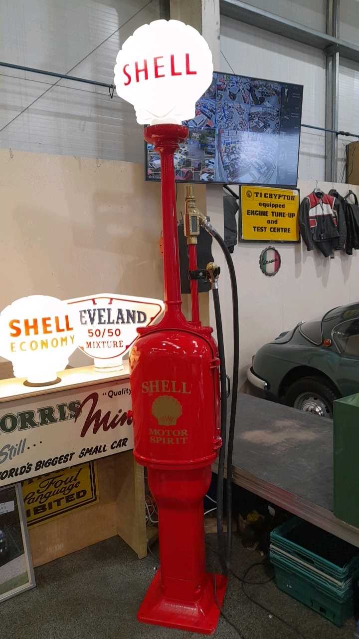 Lot 274 - GILBERT & BARKER 1940's  FAT LADY FUEL PUMP