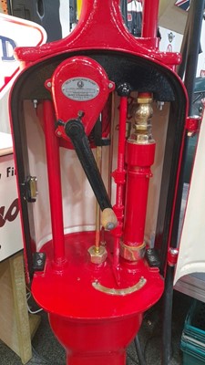 Lot 274 - GILBERT & BARKER 1940's  FAT LADY FUEL PUMP