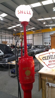 Lot 274 - GILBERT & BARKER 1940's  FAT LADY FUEL PUMP