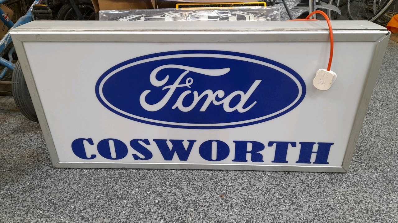 Lot 152 - FORD COSWORTH LIGHT UP SIGN