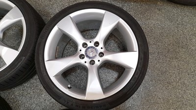 Lot 448 - MERCEDES SET OF 4 WHEELS AND TYRES