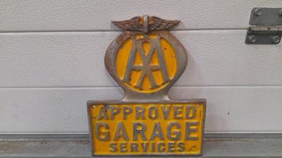 Lot 475 - AA GARAGE SERVICES SIGN 11.5" X 9.5"