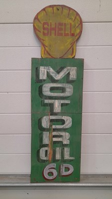 Lot 547 - 3X WOODEN PAINTED FAIRGROUND SIGNS