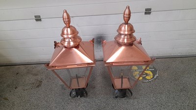 Lot 533 - PAIR OF OLD STYLE LIGHT FITTINGS