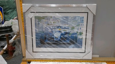 Lot 542 - LEWIS HAMILTON LIMITED EDITION FRAMED PRINT FORMULA 3