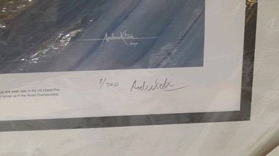 Lot 549 - LEWIS HAMILTON LIMITED EDITION FRAMED PRINT FORMULA 1