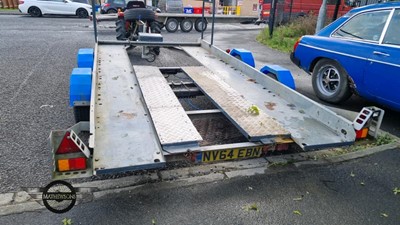 Lot 528 - BRIAN JAMES TRAILER WITH RAMP WINCH