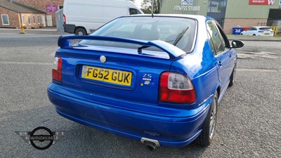 Lot 108 - 2002 MG ZS