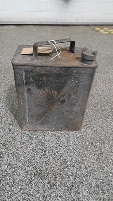Lot 604 - SHELL AVIATION SPIRIT BLACK PETROL CAN