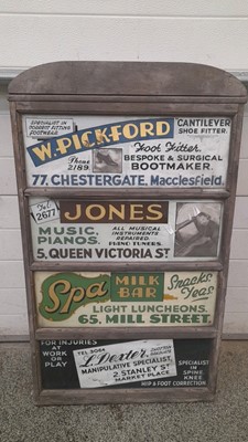 Lot 699 - WOODEN FRAMED ADVERTISING BOARD