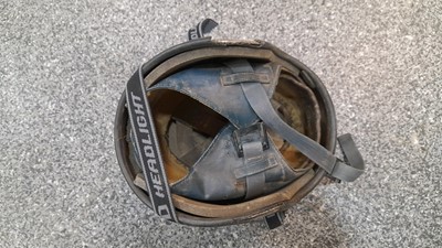 Lot 686 - OLD STYLE BMW HELMET & GOGGLES