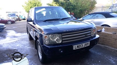 Lot 400 - 2003 LAND ROVER RANGE ROVER HSE TD6 AUTO