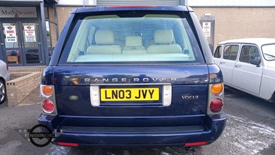 Lot 400 - 2003 LAND ROVER RANGE ROVER HSE TD6 AUTO