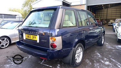 Lot 400 - 2003 LAND ROVER RANGE ROVER HSE TD6 AUTO