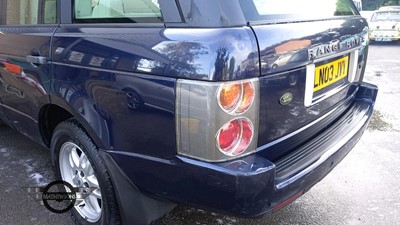 Lot 400 - 2003 LAND ROVER RANGE ROVER HSE TD6 AUTO