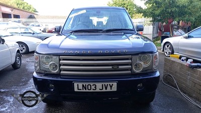 Lot 400 - 2003 LAND ROVER RANGE ROVER HSE TD6 AUTO