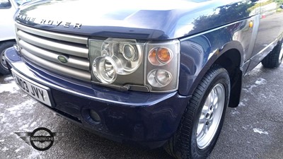 Lot 400 - 2003 LAND ROVER RANGE ROVER HSE TD6 AUTO