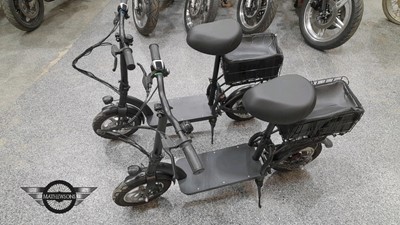 Lot 169 - 2 X ZIPPER ELECTRIC SCOOTERS