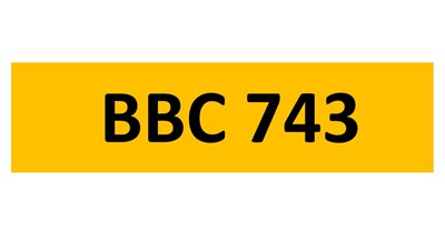 Lot 61-9 - REGISTRATION ON RETENTION - BBC 743