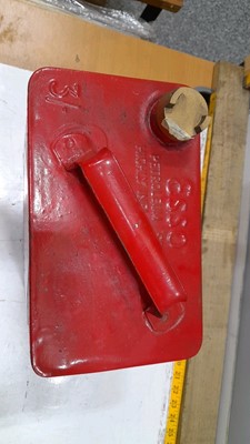 Lot 124 - RED ESSO PETROL CAN