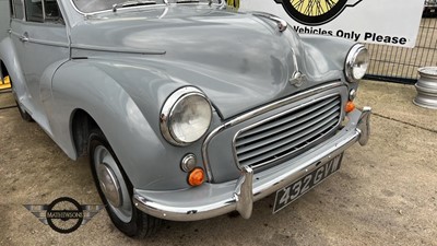 Lot 140 - 1956 MORRIS MINOR