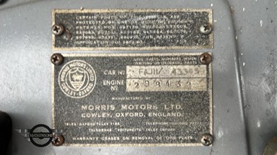 Lot 140 - 1956 MORRIS MINOR