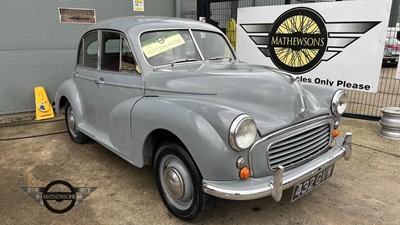 Lot 140 - 1956 MORRIS MINOR