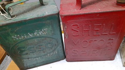 Lot 458 - BOX OF ASSORTED FUEL CANS