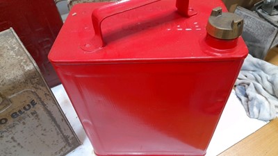 Lot 458 - BOX OF ASSORTED FUEL CANS