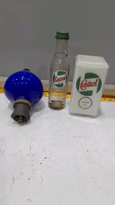 Lot 443 - CASTROL BOTTLE AND CASTROL CLOBE