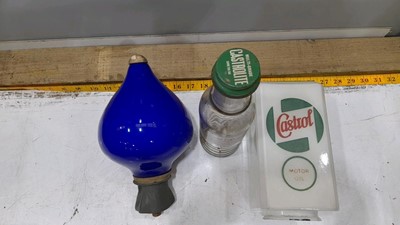 Lot 443 - CASTROL BOTTLE AND CASTROL CLOBE