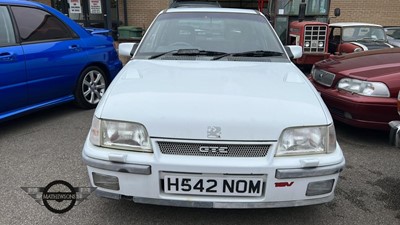 Lot 584 - 1991 VAUXHALL ASTRA GTE 16V