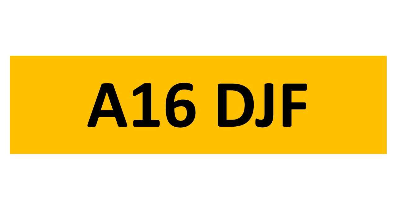 Click for high resolution Lot 3 - REGISTRATION ON RETENTION - A16 DJF