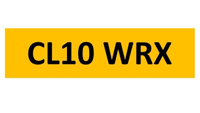 Lot 6-10 - REGISTRATION ON RETENTION - CL10 WRX