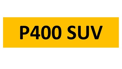 Lot 8-10 - REGISTRATION ON RETENTION - P400 SUV