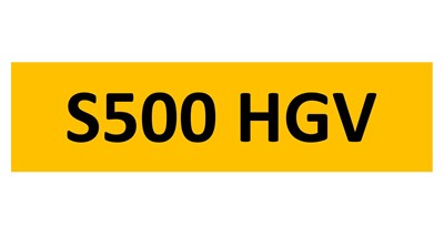 Lot 12-10 - REGISTRATION ON RETENTION - S500 HGV