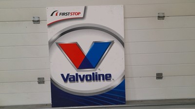 Lot 346 - FIRST STOP VALVOLINE PLASTIC SIGN 39" X 30"