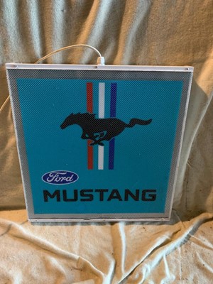Lot 61 - FORD MUSTANG LIGHT UP SIGN 242 x 23"