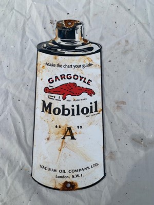 Lot 391 - MOBIL OIL A ENAMEL SIGN 122 X 4.5"