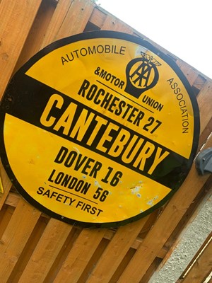 Lot 464 - AA ROUND SIGN CANTEBURY 30" DIA